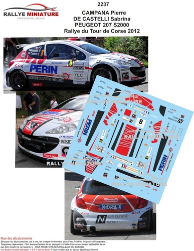Decals ref 2237 peugeot - ref,