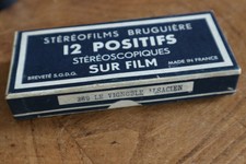 12 positifs stereoscopiques sur film STEREOFILMS BRUGUIERE LE VIGNOBLE ALSACIEN