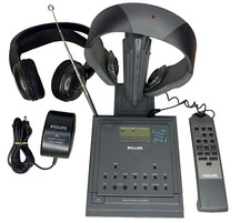 Lecteur CD HiFi Philips AZ6819 + Télécommande + 2 Casques - Semi HS Rare Vintage