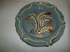 Plat en céramique-Peint à la