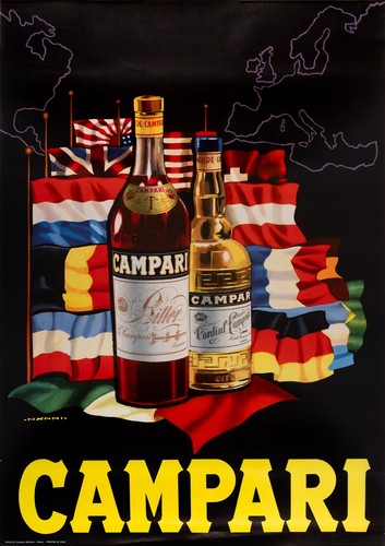 Affiche poster campari - ,