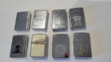 Lot 8 Zippo lighter vintage