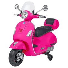 Scooter Vespa GTS Super Sport 12V Moto Électrique Enfants Fonctions Réaliste Ro