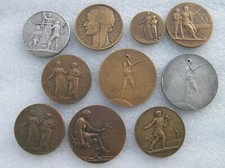 LOT DE 10 BELLES MEDAILLES
