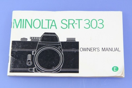 Instructions minolta 303 - minolta, sr-t