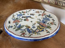 DESSOUS DE PLAT EN FAIENCE DE DESVRES CORNE D'ABONDANCE FOURMAINTRAUX FRÈRES