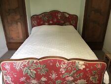 Ancien Lit En Bois Tête de Lit + Pied De Lit  + Sommier ( Complet Sauf Matelas )