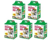 Fujifilm Instax Mini Film Kit de film photo instantané 5 paquets de 20 (100 phot