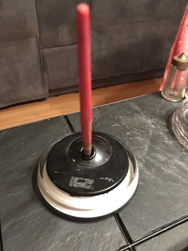 Vintage ink well pen holder - ink,