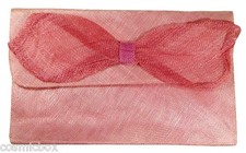 Sac à main de cérémonie Les 3 CHAPEAUX pochette femme 2 rose mariage pink bag