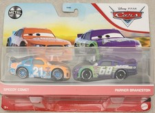 Voitures Cars Disney Pixar Speedy Comet +  Parker Brakeston Neuf Sous blister