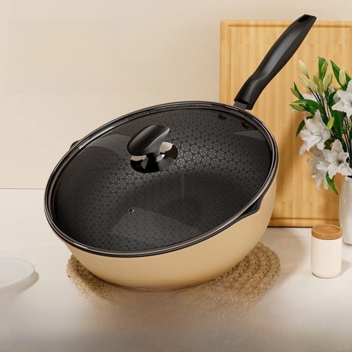 Wok cuisson fonte - 28, cm
