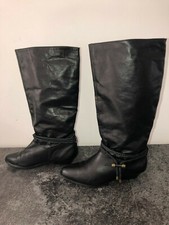 jolies bottes en cuir noir ANDRE lucrece pointure 39 pied fin COMME NEUF