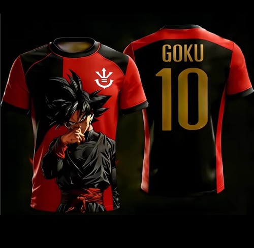 Maillot football black goku - football,