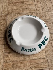 Ancien cendrier publicitaire Pastis Pec en faïence du Moulin des Loups #vintage