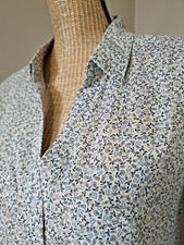 CAMAIEU : SUPERBE CHEMISIER LIBERTY TON GRIS JAUNE