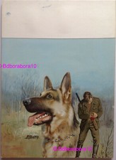 Michel Gourdon Couverture Planche Originale Chien Berger Allemand Chasseur Polic