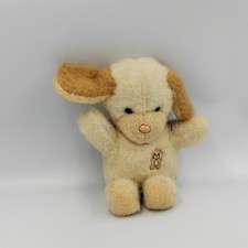 Doudou Peluche chien beige