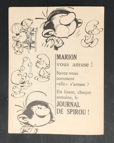Rare journal spirou pub - rare,