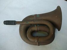 ancien bugle trompe klaxon double enroulement laiton voiture, auto, moto, velo