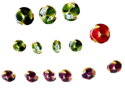 Boutons art nouveau fleurs - boutons,
