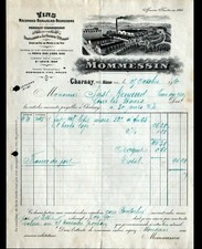 CHARNAY-LES-MACON (71) DISTILLERIE de GRANGE ST-PIERRE & VINS "MOMMESSIN" 1910