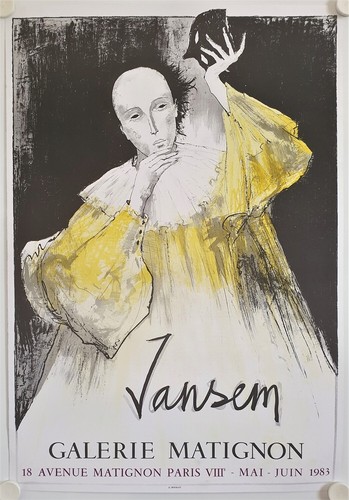 Affiche jansem 1983 exposition - jansem,