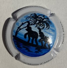 Capsule de champagne Patrick Breul peinte a la main Palm N°43d