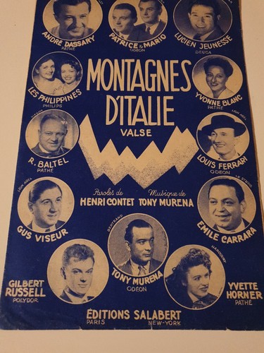 Partition vintage montagne - partition,