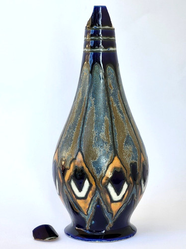 Ancien vase bouteille gres - ancien, en