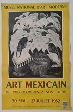 Art Mexicain Diego Rivera 1952 Affiche Originale Exposition Amérique Centrale 