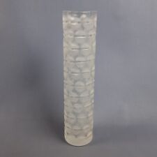 Vase Cristal Peill & Putzler À Colonne Satiné Design Moderniste 1970