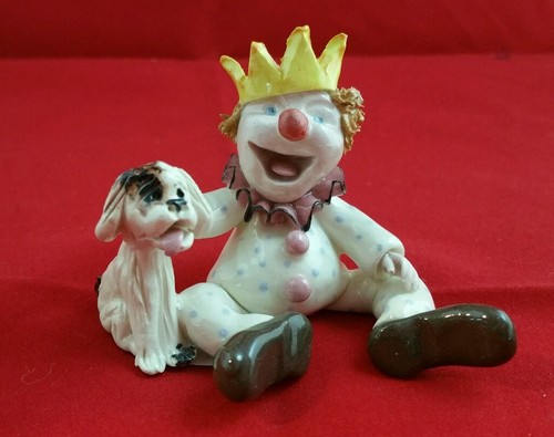 Figure figurine clown dog - figure,