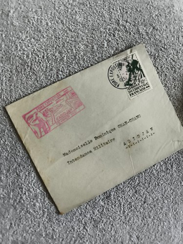 Lettre philatélie afrique - lettre,