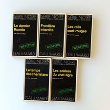 Lot 5 livres poches Série noire WESTERN Duhamel Gallimard Nrf policier N°1488
