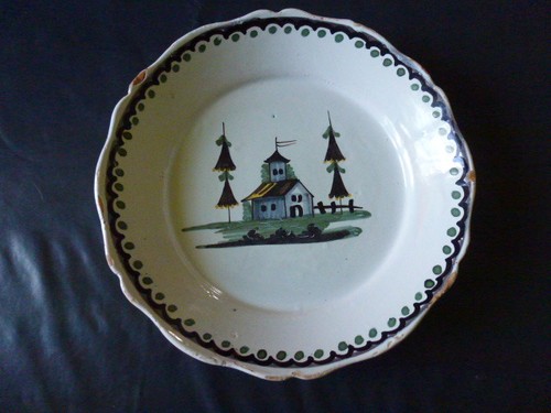Rare assiette faïence - faïence, 19