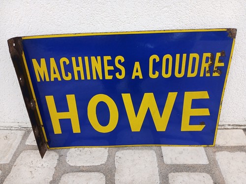 Rare plaque émaillée howe - rare,
