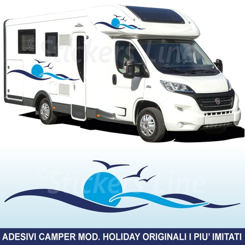 Adhésifs camping car holiday - camping-car,