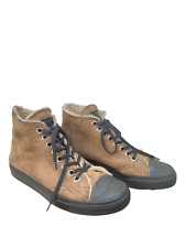 Maison Martin Margiela  Brown Shearling Converse Sneakers Women Size 38 US 8