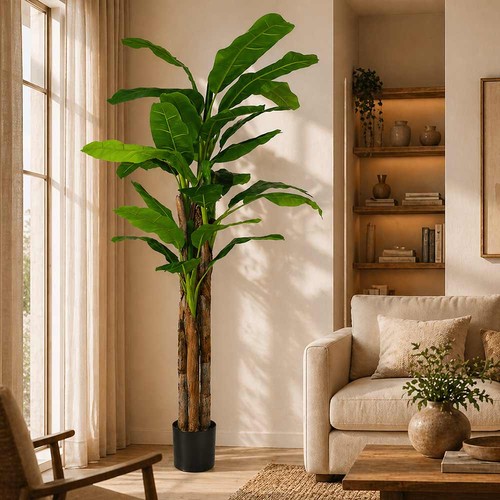 Banano artificiel avec pot - artificiel,
