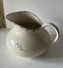 Pichet  broc de toilette Faience Fleur Bleu Collection Déco Shabby