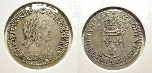 France louis xiii - louis, Écu