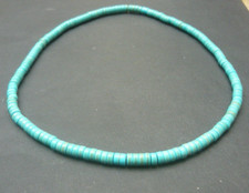Collier Homme de perles howlite Turquoise (47cm)