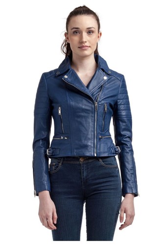 Veste cuir femme temps - veste, en