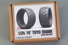 Pneu Hobby Design 1/24 Toyo R888R 265 35 R19 compatible pour voitures...