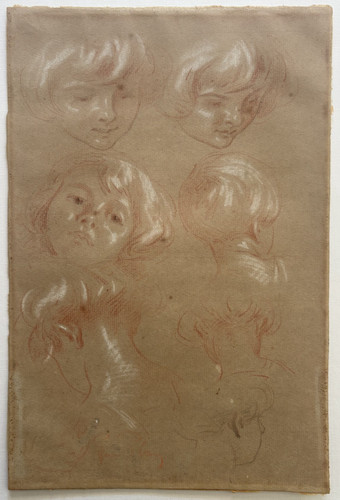 Etude tetes fille dessin - fille,