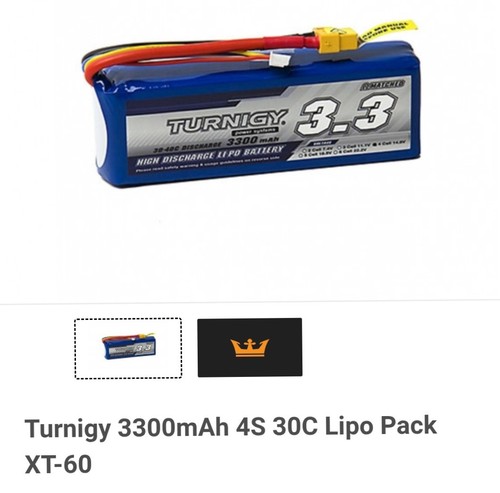 Turnigy 3300mah 4s30clipo pack - turnigy,