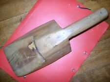 ANCIEN  gros Battoir à linge de lavandière en noyer 34 cm et 20x10 x8