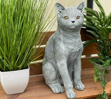 Sculpture pierre chat - sculpture,
