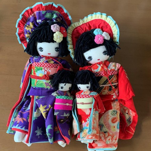 Lot poupées japonaises - lot,